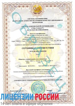 Образец сертификата соответствия Алатырь Сертификат OHSAS 18001